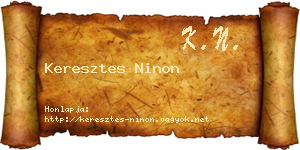 Keresztes Ninon névjegykártya